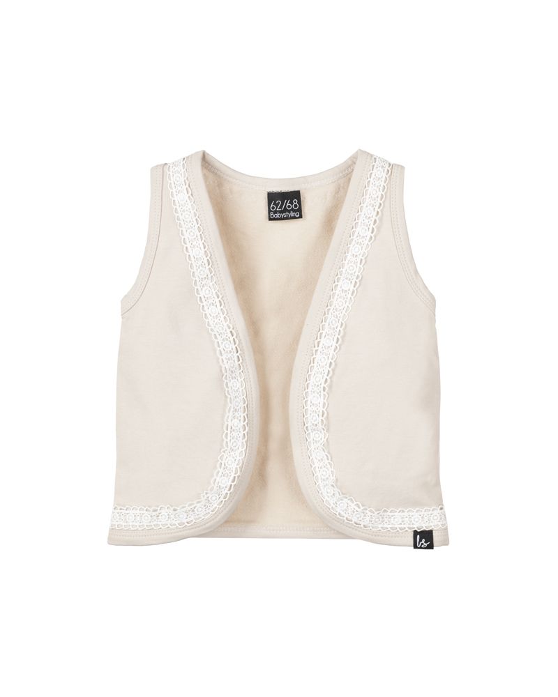 Gillet with details (sand)